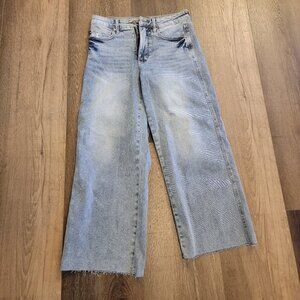 Judy Blue wide-leg cropped jeans, size 5